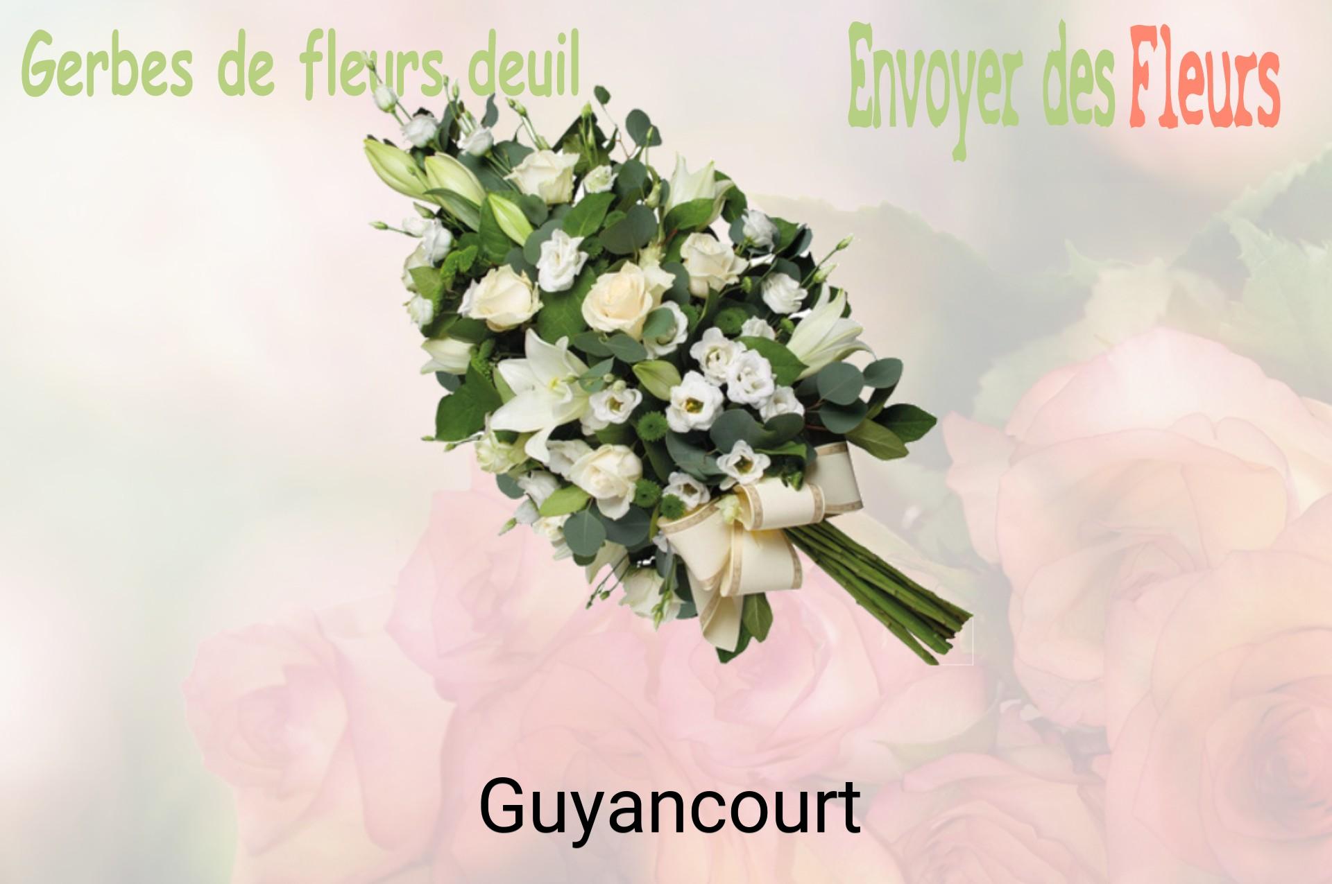 Gerbe de fleurs de deuil livrée à Guyancourt